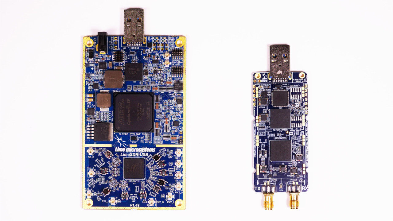 LimeSDR USB, LimeSDR Mini Side-by-Side Comparison